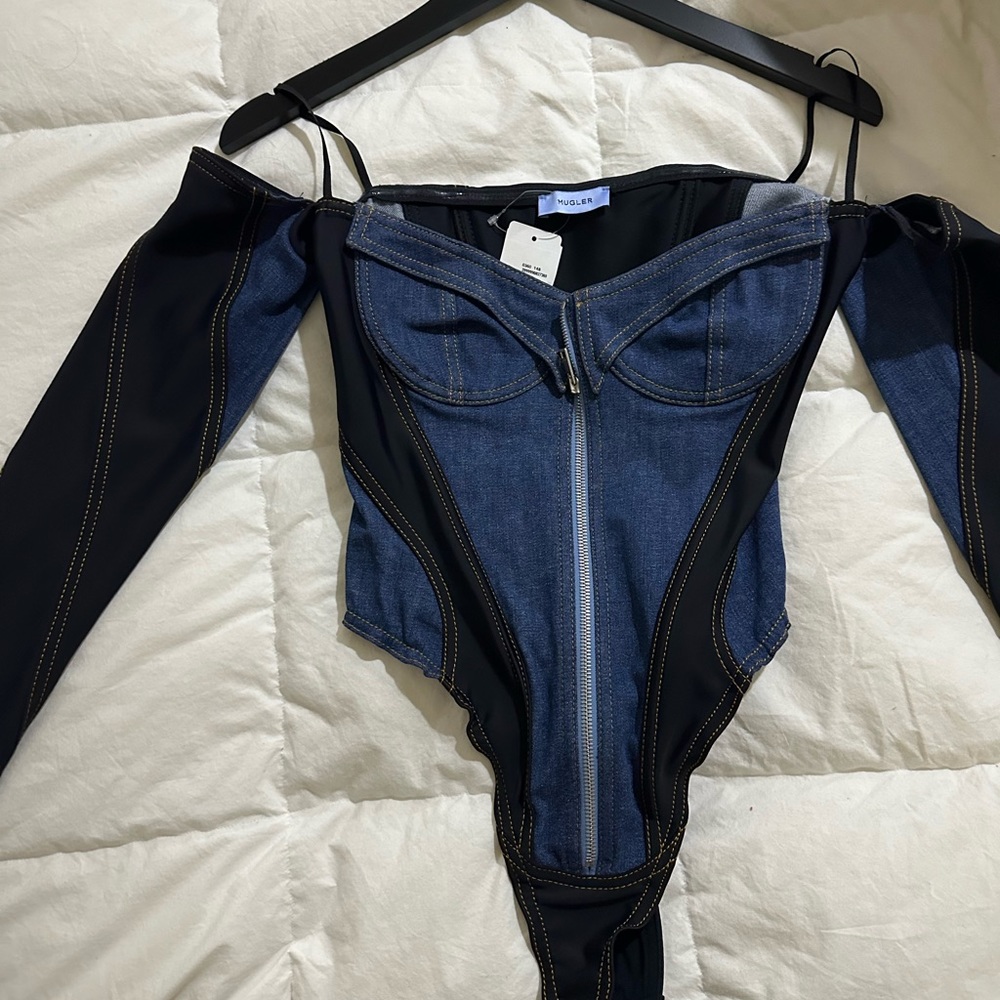 COPY - Mugler Denim Bodysuit